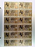Notgeld Stuttgart, 12x 50 Pfennig, kpl. Serie, Seriennummer!, 1922