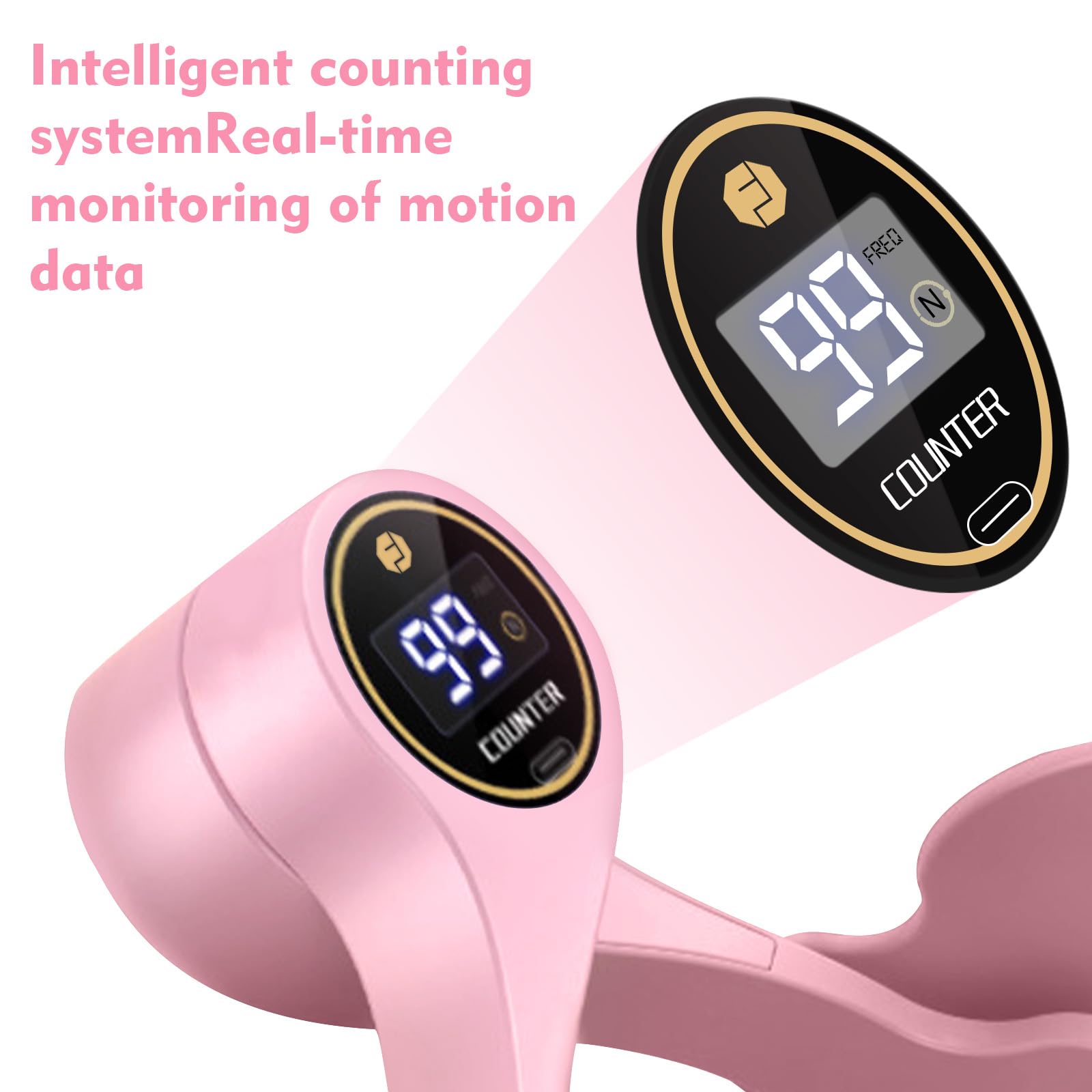 Rafforzatore per pavimento pelvico da donna con rotazione a 360 gradi, riparazione muscolare per cosce, display display per allenamento del tonico della coscia, tonificante interno coscia e pavimento