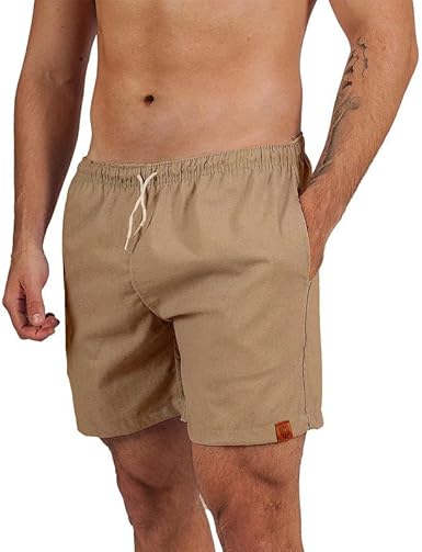 Short Linho Masculino Premium | Básico Estiloso Mauricinho com Bolsos – Make Peace