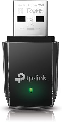 TP-Link AC1300 USB WiFi Adapter(Archer T3U)- 2.4G/5G Dual Band Wireless Network Adapter for PC Desktop, MU-MIMO WiFi Dongle, USB 3.0, Supports Windows 11, 10, 8.1, 8, 7, XP/Mac OS X 10.9-10.14