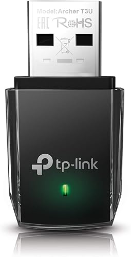 TP-Link Adaptador WiFi USB AC1300 (Archer T3U) - Adaptador de red inalámbrica de doble banda 2.4G/5G para PC de escritorio, MU-MIMO WiFi Dongle, USB