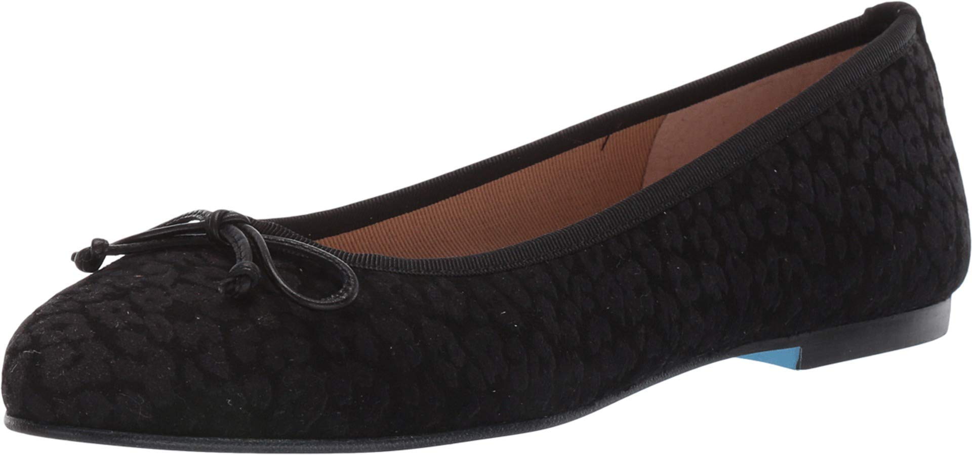 Nicky Hilton- Paris - Sandals for Women - Rounded Toe - Stacked Heel - Slip-on Construction Black Suede/Cheetah 7.5 M