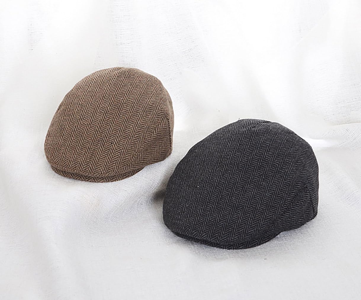 YAMEE Gorro Boina Niños Lana Mezclada Suave Transpirable Infantil Newsboy Otoño Invierno 1-10 Años