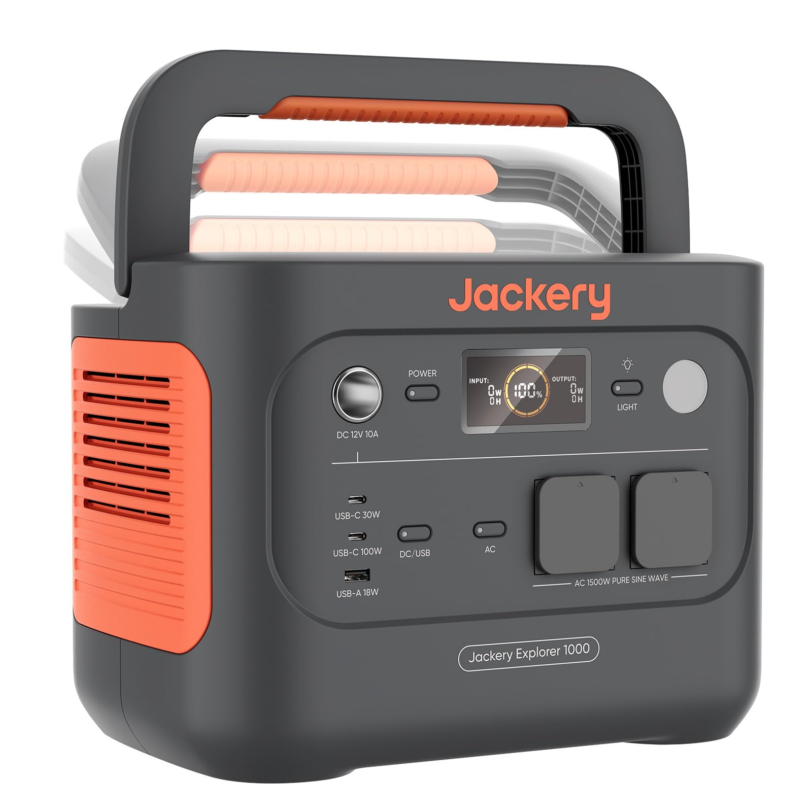 Jackery Explorer 1000 v2 Portable Powerstation, 1070Wh/1500W