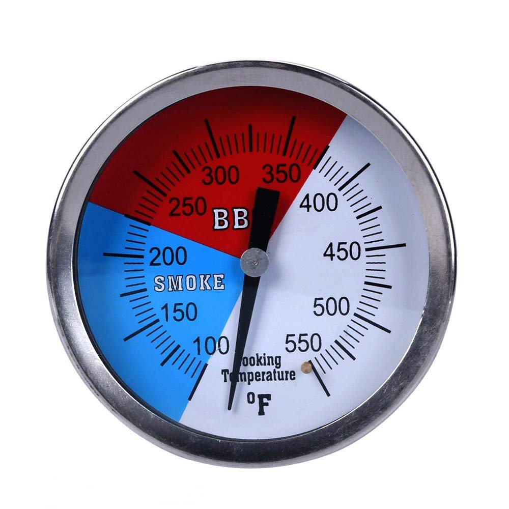 Buy Saf 3 1/8" Larger Face 550F BBQ Charcoal Grill Pit Wood Smoker Temp