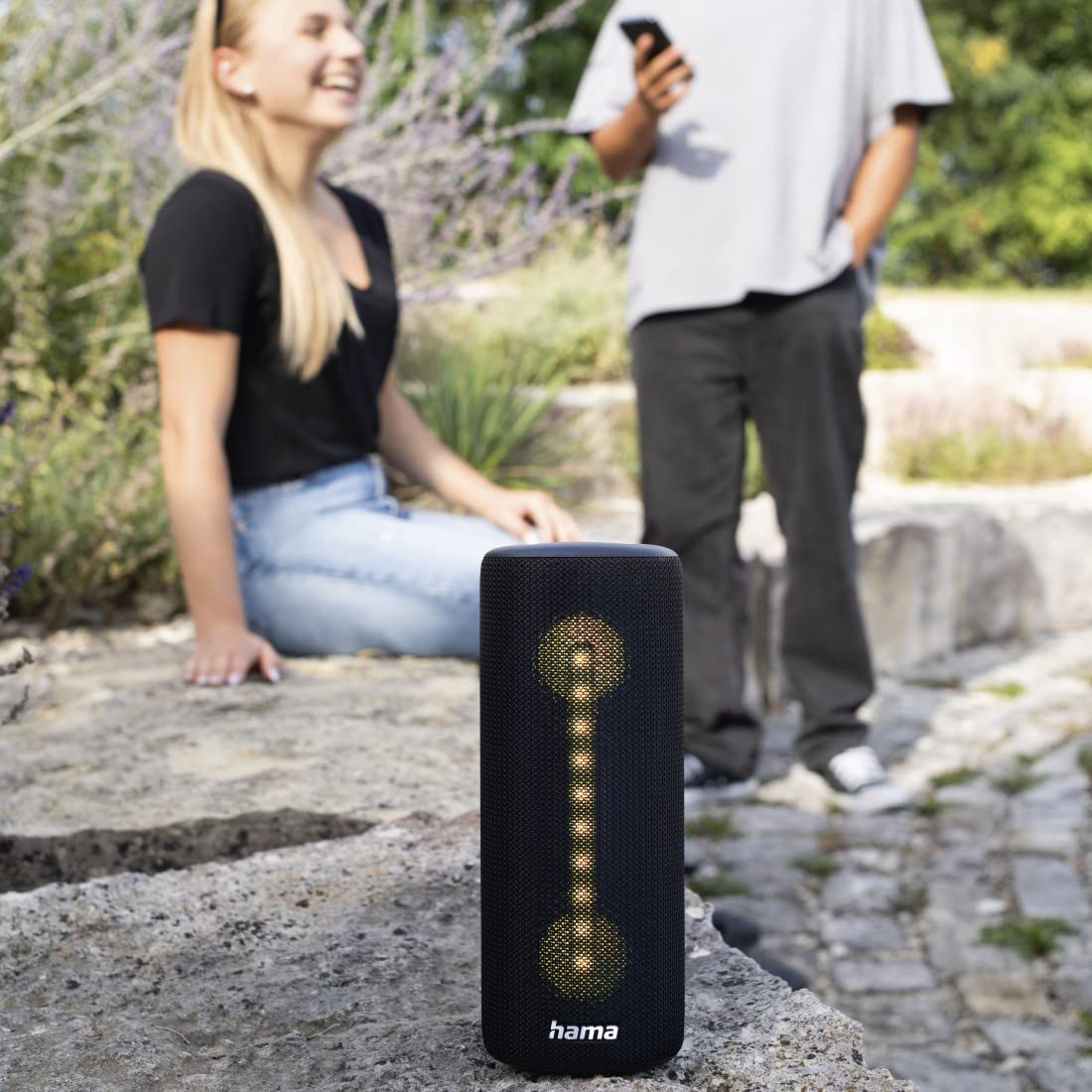 Hama głośnik bezprzewodowy Bluetooth (true wireless, mobilny, przenośny, 10 m zasięg, 2000 mAh, 24 W, IPX5, USB C, stereo) czarny