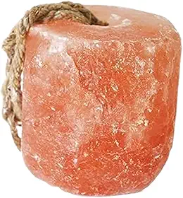 ZK Himalayan Salt Lick para cavalos, gado – (1,4-1,8 kg) Pacote com 1 bloco de sal mineral natural para cabras, gado e veado com corda de pendurar, resistente ao clima e ótimo para a caça cara.