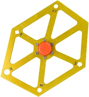 DOITOOL Carpentry Angle Ruler Metal Stencils Goniometer Angle Finder framing Protractor Finder Measuring Ruler Quilting Stencils Measuring Tool Carpenter Work Magnetic Aluminum Alloy