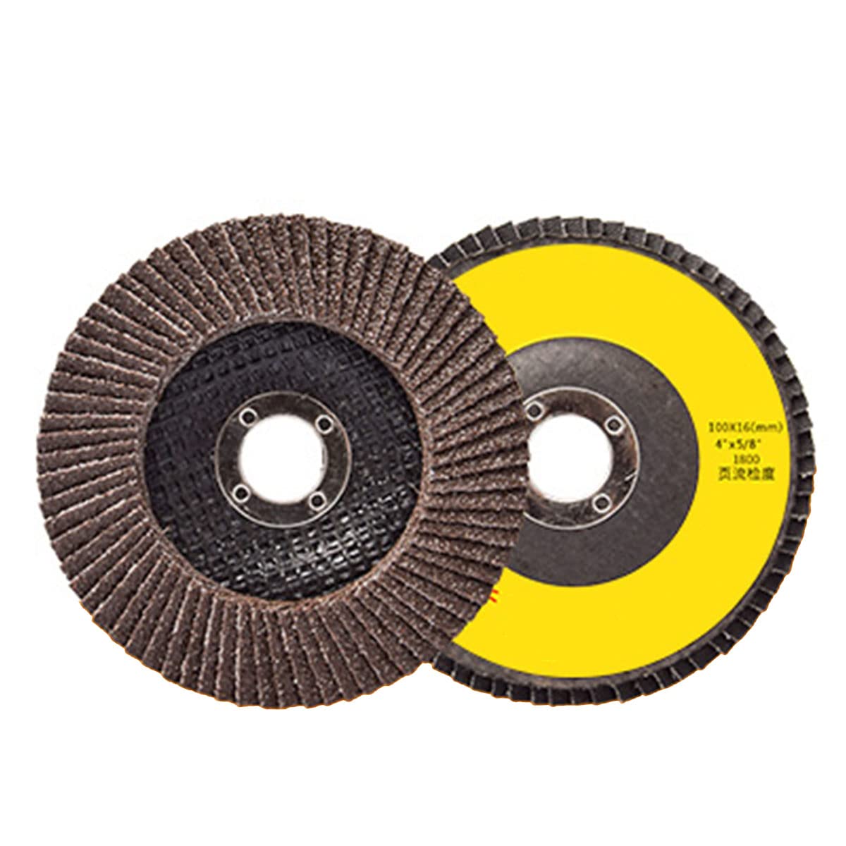 discos de amolado, Disco abrasivo de láminas óxido aluminio calcinado alta densidad, grano 60, diámetro exterior 100 mm, del orificio 16 (40 unidades)(20 Pcs)