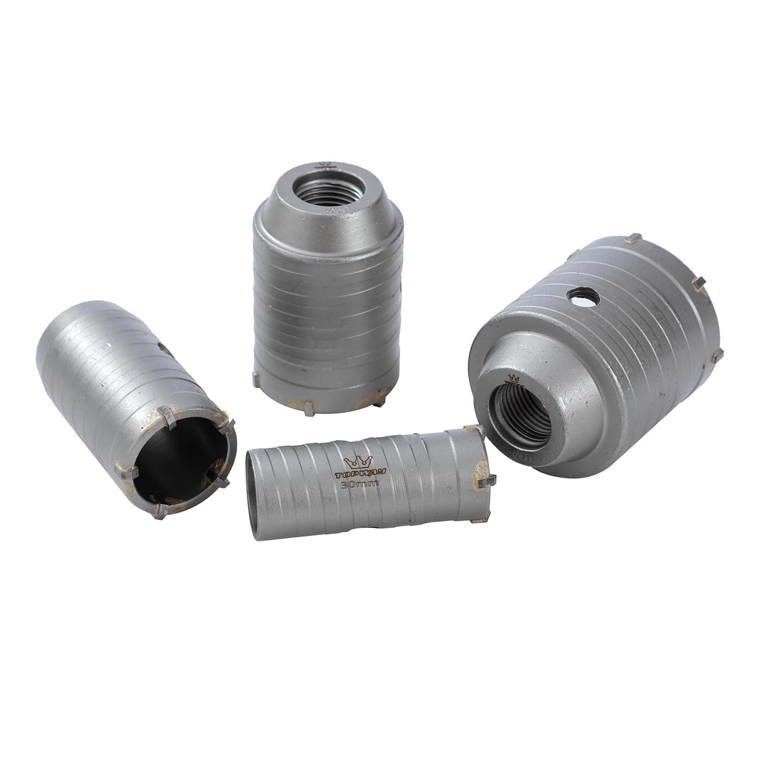 TOPWAY Core Drill Bit Set 30/40/50/60mm, 350mm SDS Plus + SDS MAX Shank Hollow Concrete Wall Drill Cutter Bits - Image 3