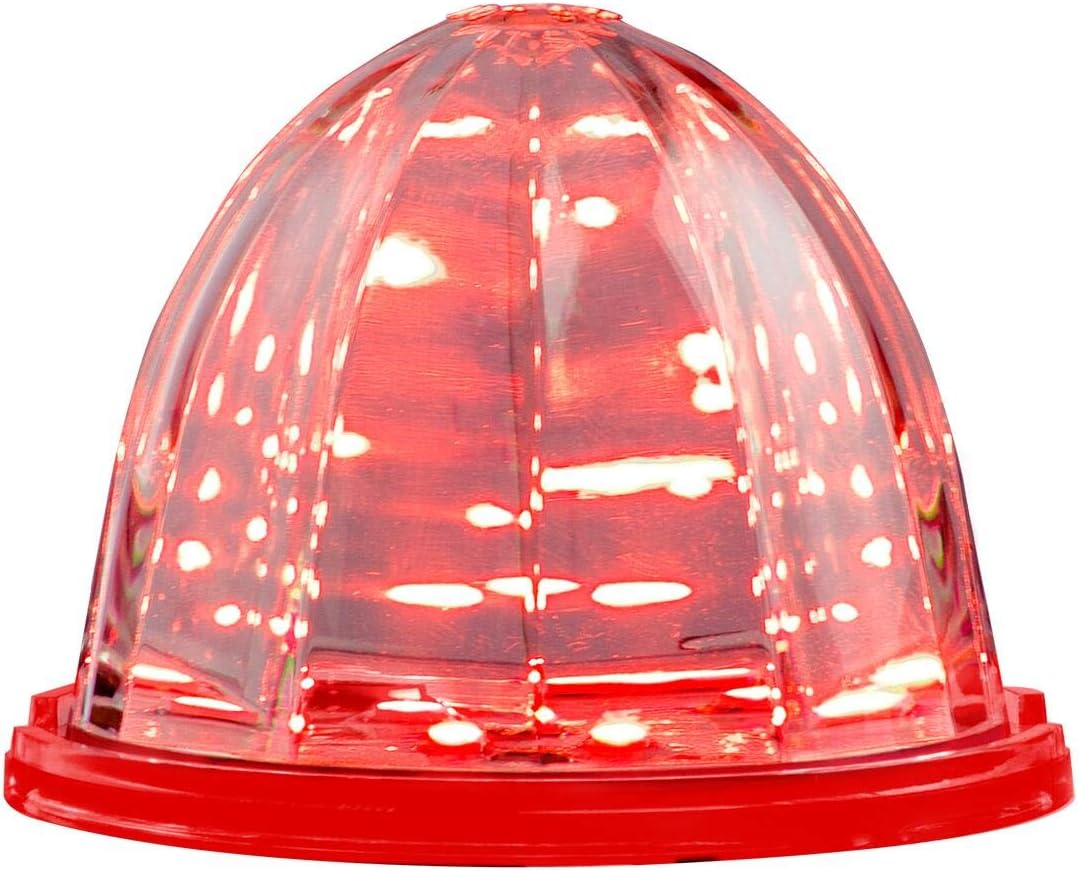 GG Grand General 81953 Red/Clear Classic Watermelon 18 LED Dual Function Sealed Turn/Marker Light