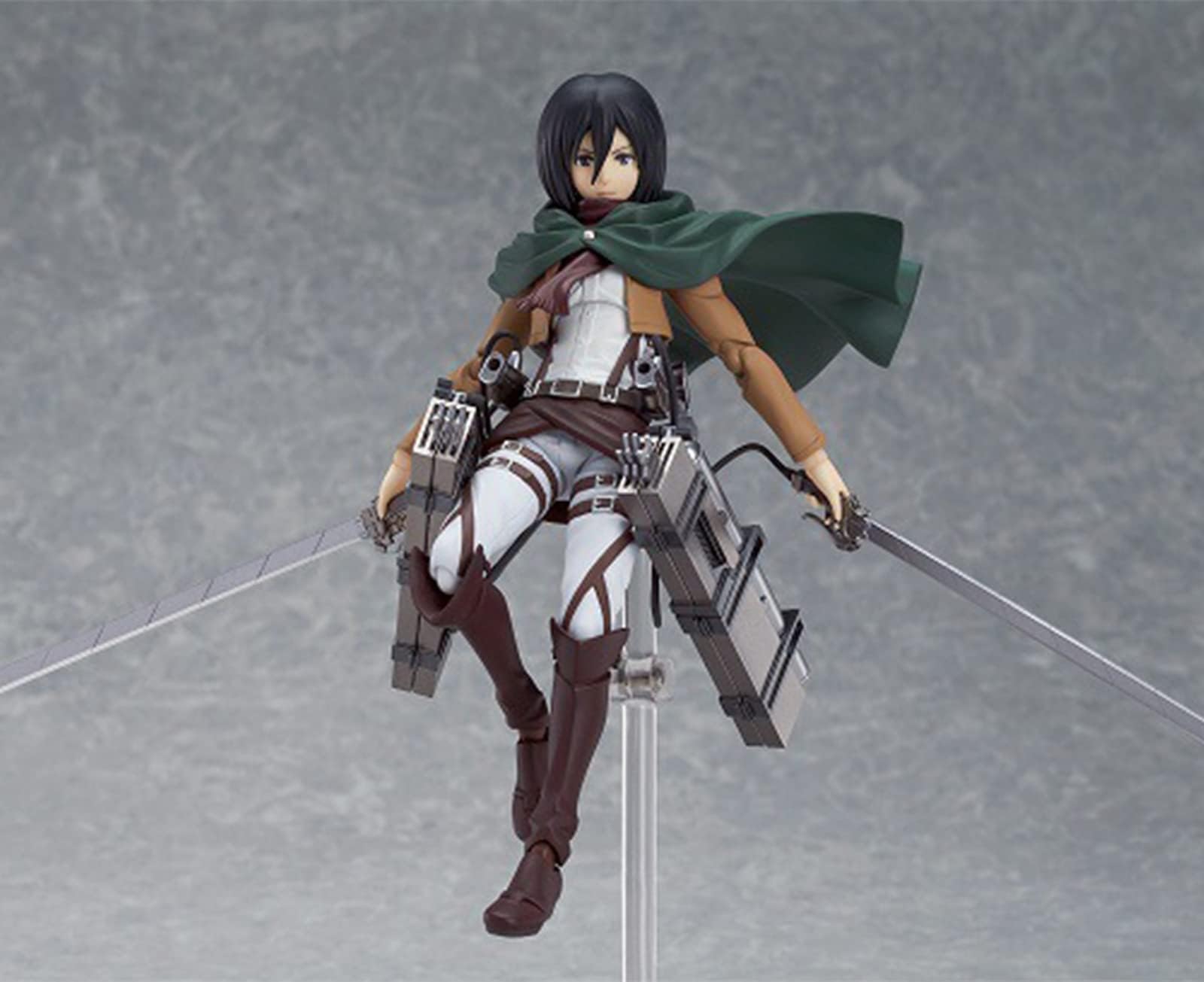 3 piezas Mikasa - Figura de acción de anime, personaje Eren Jaeger, articulada, móvil, intercambiable, rostro esculpido a mano, modelo de escultura de escritorio, decoración