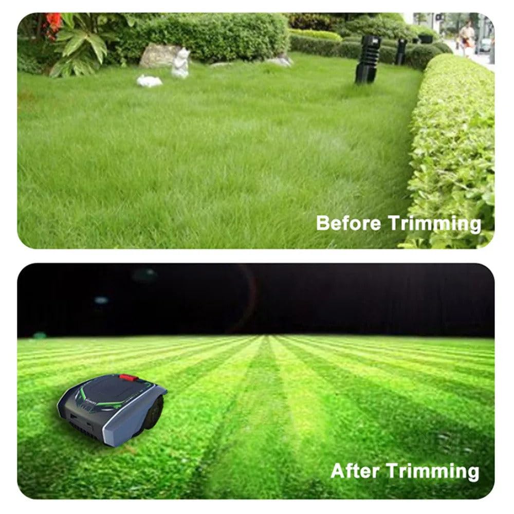CortacéSped De JardíN, Robot De CéSped Inteligente Totalmente AutomáTico, PlanificacióN AutomáTica De Rutas + Carga AutomáTica, Altura De Corte: 20-55 Mm, para CéSped/JardíN