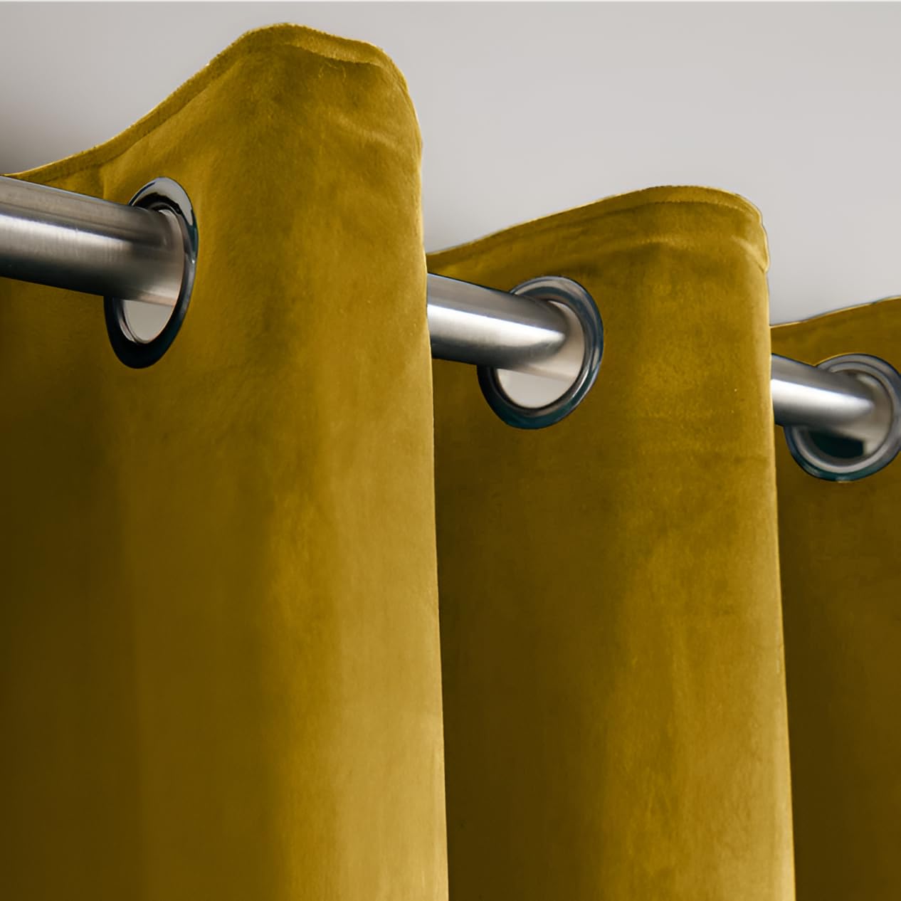 Opulent Dreams Crushed Velvet Curtains, Fully Lined & Room Darkening, Eyelet Ring Top for Bedroom & Living Room - Image 3