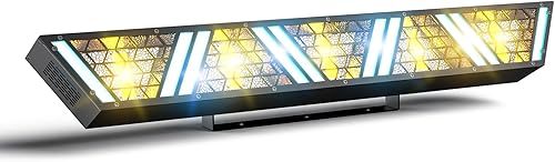 Barra de luz LED de lavado de escenario de 150 W, 5 cuentas de lámpara de alto brillo, luces de lámpara LED RGB par, activado por sonido con 1242
