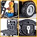VijiSuki 2.4Ghz Remote Control Forklift Toys,RC Forklift Truck with Spray, Cool Lights,Sound,1/24 Scale 11 Channel Rechargeable Construction Toys Gift for Kids