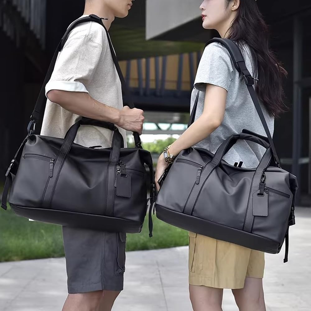 Torba podróżna, sportowa torba na siłownię dla mężczyzn i kobiet, torba weekendowa Torby podróżne, torby sportowe(Black)