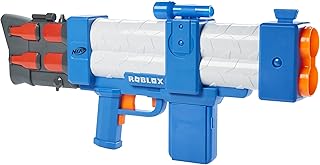 NERF Roblox Arsenal: Pulse Laser Motorized Dart Blaster, 10 Elite Darts, 10-Dart Clip, Code to Unlock in-Game Virtual Item