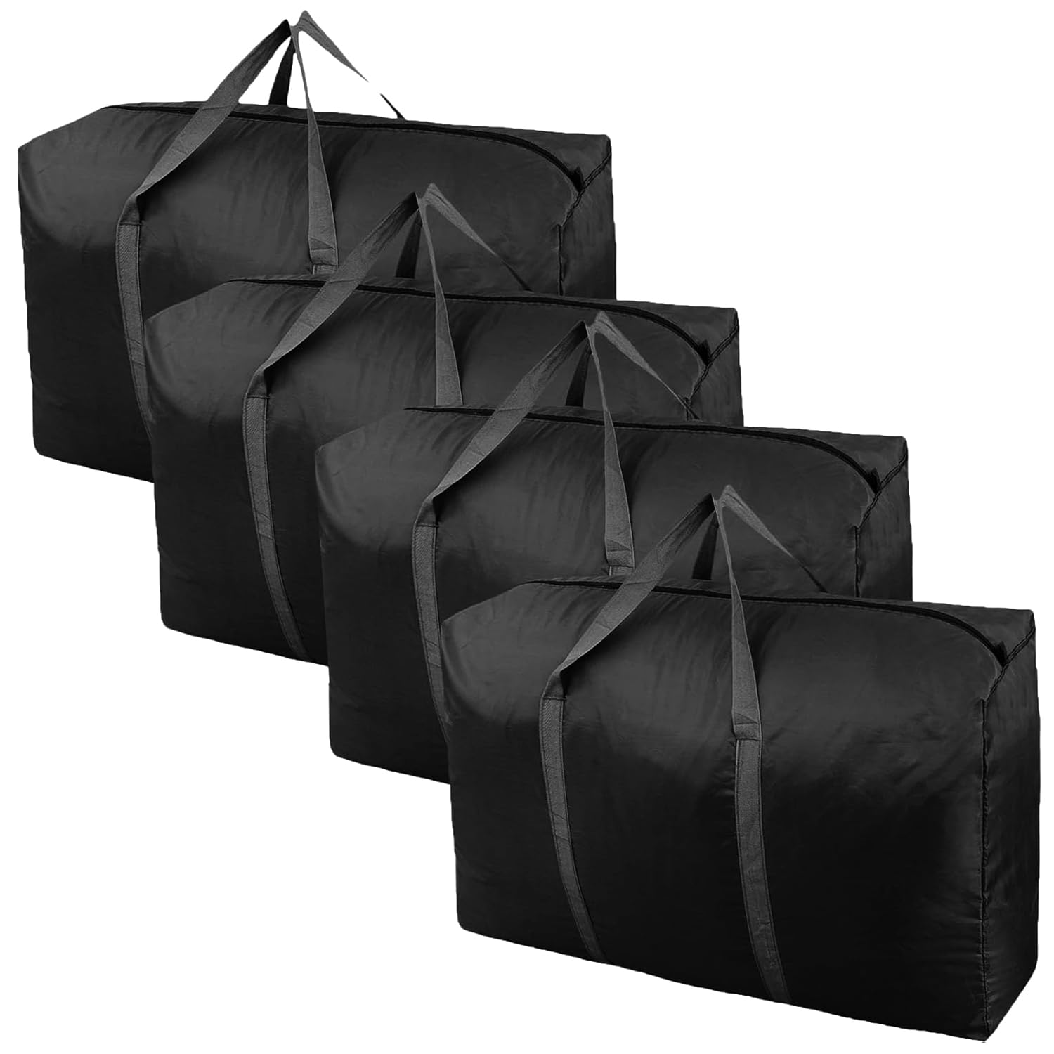 100L Extra Large Polyester Storage Bags – Heavy Duty Moving Bags with Strong Zippers & Carry Handles, Big Packing Bags for Moving, Storage, Travel & Camping (4 Pack)-image-16