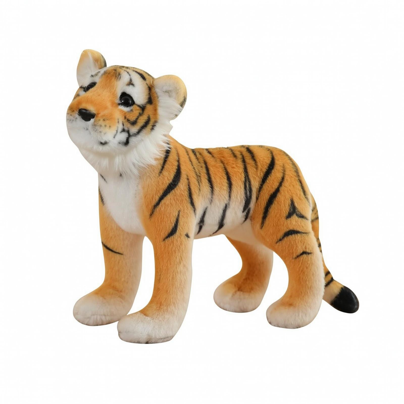 Leone di Peluche in Piedi con Struttura Stabile a Zampe per Decorazione Cameretta E Regalo Collezionistico per De Animali Selvatici, 55CM, Tigre