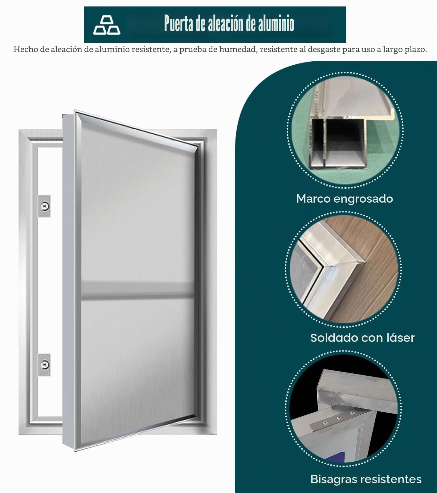 ZIMGOD Trampilla Pladur Panel de Acceso Alicatable Apertura por Presión, Puerta Metálica Oculta para Ducha, Trampilla de Inspección de Plomería de Yeso, Placas para Tapar Orificios(14x14in (35x35cm))