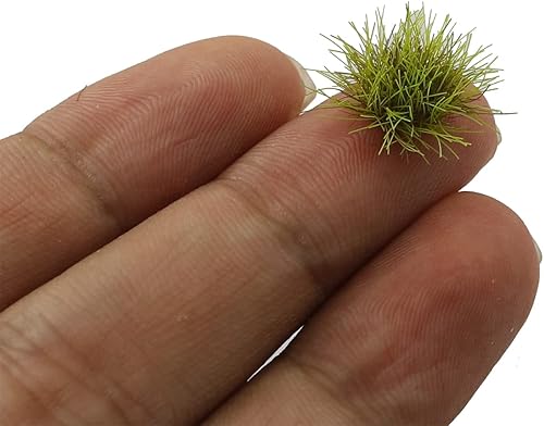 Miniatura 3 de LQ Industrial Modelo de mechón de césped estático, 0.315-0.354 in de altura, kit de modelo de terreno de hierba de musgo falso y pinzas para