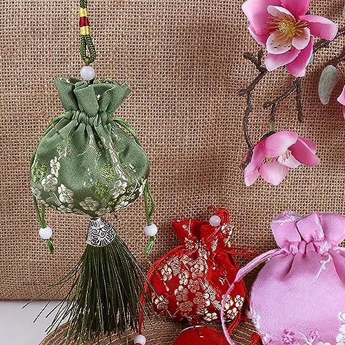 Leadigol 3PCS Bolsas Chinas de Brocado con Cordón miniatura 4