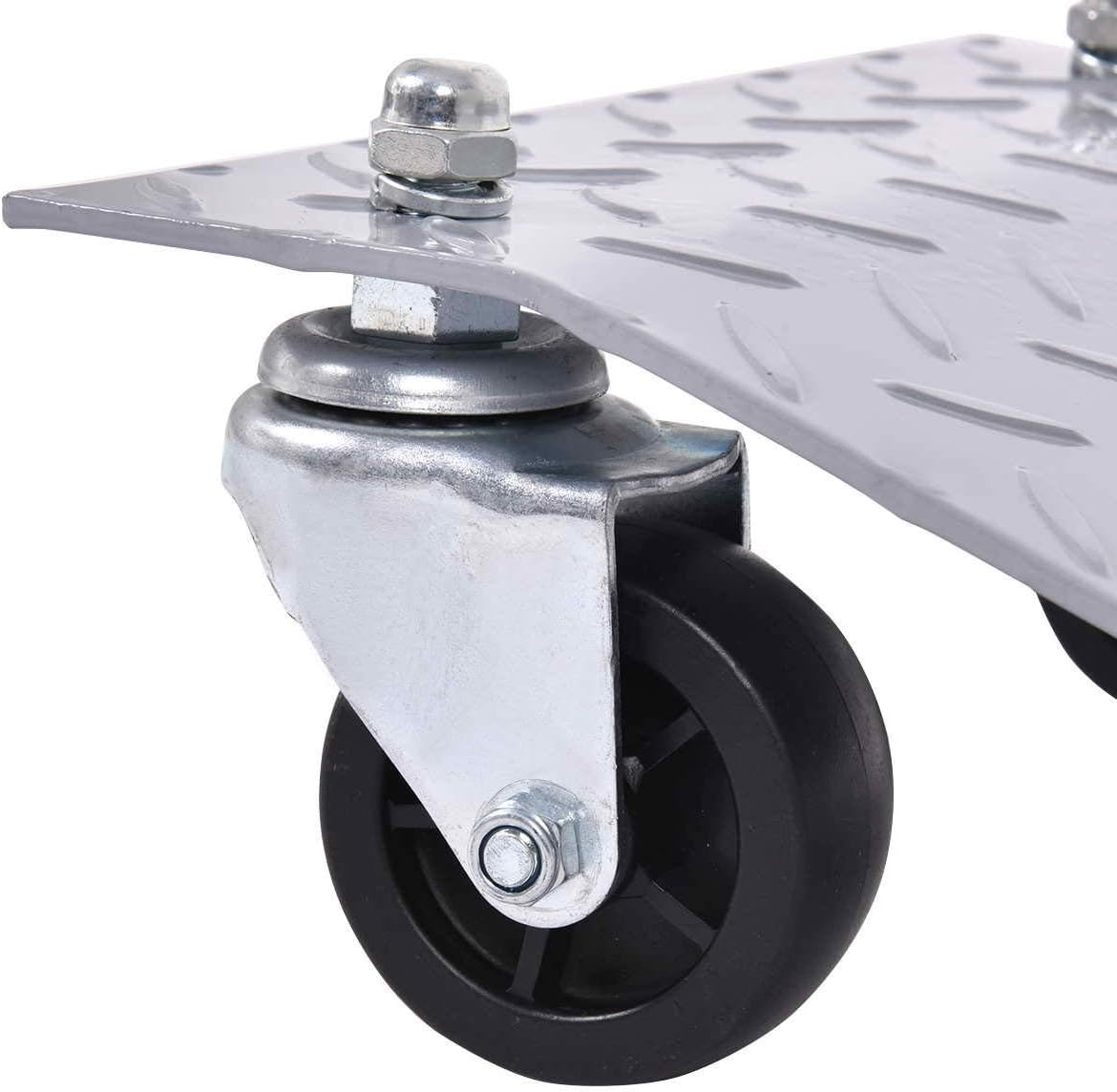 4 Pieces Tire Wheel Car Dollies, Wheel Dollies Set of 4 Dolly Vehicle Car Casters, 6000lbs Capacity Heavy Duty Tire Skates Dolly (Gray)