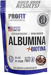 ProFit Albumina + Biotina Refil Stand-Up - 1000G Creme De Avelã -