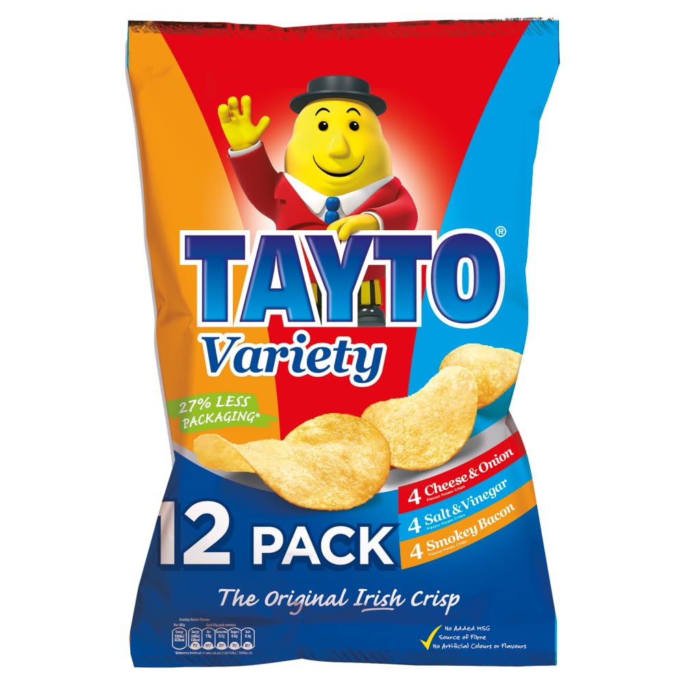 Variety Pack (12 x 25g Packs of Irish Tayto)