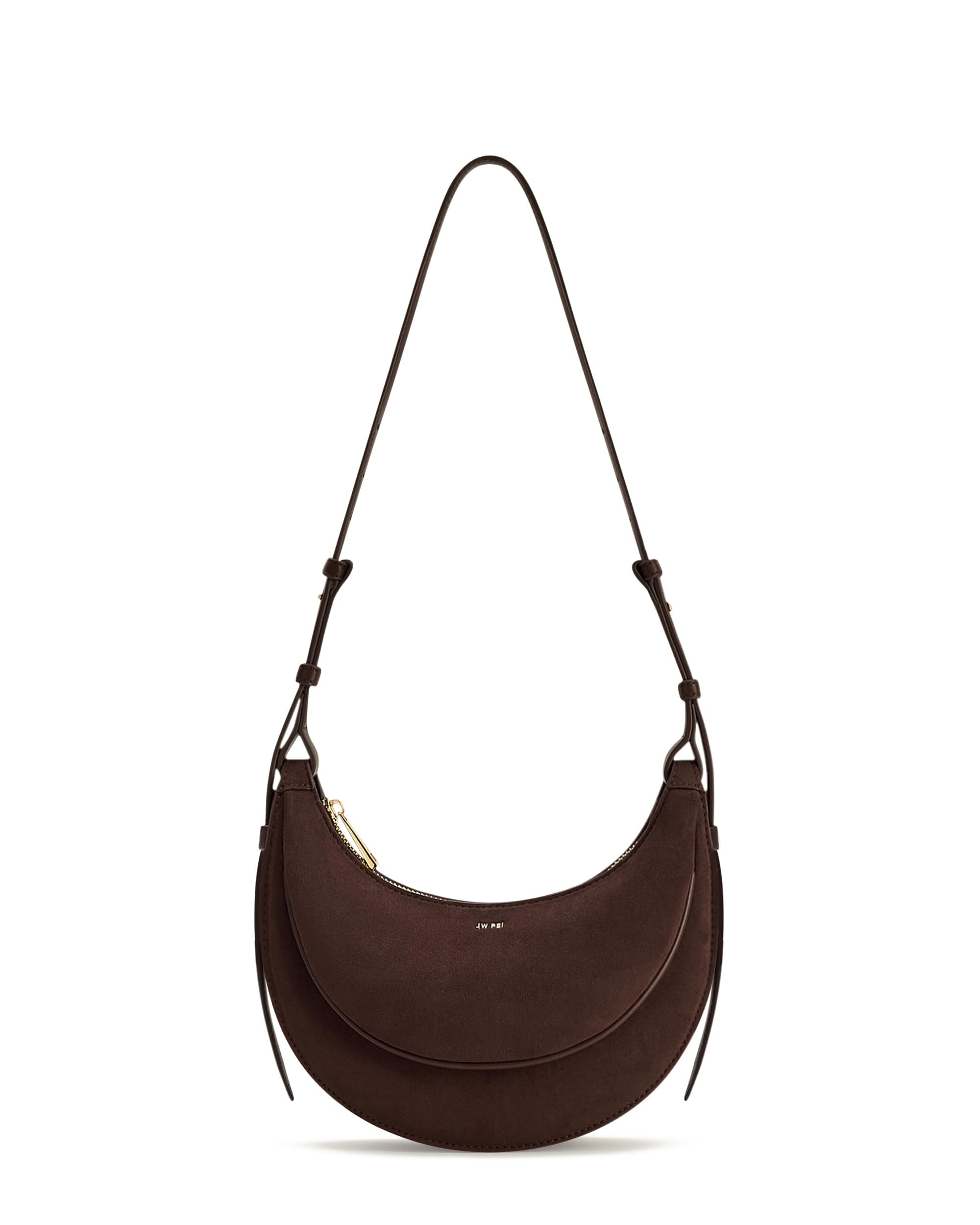JW PEI Sharon Crossbody in Brown Suede