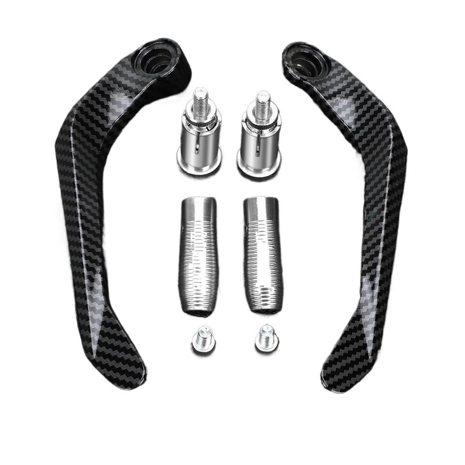 Plyhndrc Silver Motorcycle Handguards Clutch Lever Hand Guard Prot For Yzf R1 R6 R3 2006-2024 Clutch Levers Guard Protector Handguard(Silver)