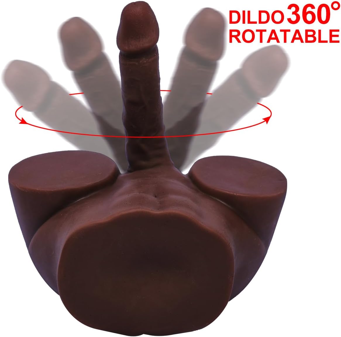 Realistic Male Sex Doll for Women Hands Free masturbators Black Huge Dildo Gay Sex Toys Men Anal masturbator Female Adult Sex Toy Real Life Size Torso Female masturbador Silicone Big Penis