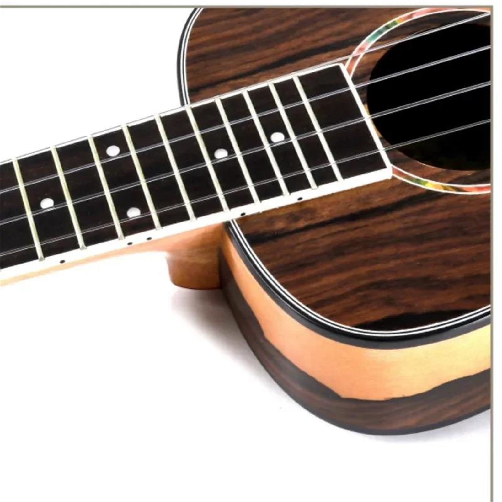 ukulele Ukulele 21 23 26 Cali Heban Mini Elektryczny Sopran Koncert Tenor Gitara Akustyczna 4 Struny Ukulele Przetworniki Vintage Matowy(B,26)