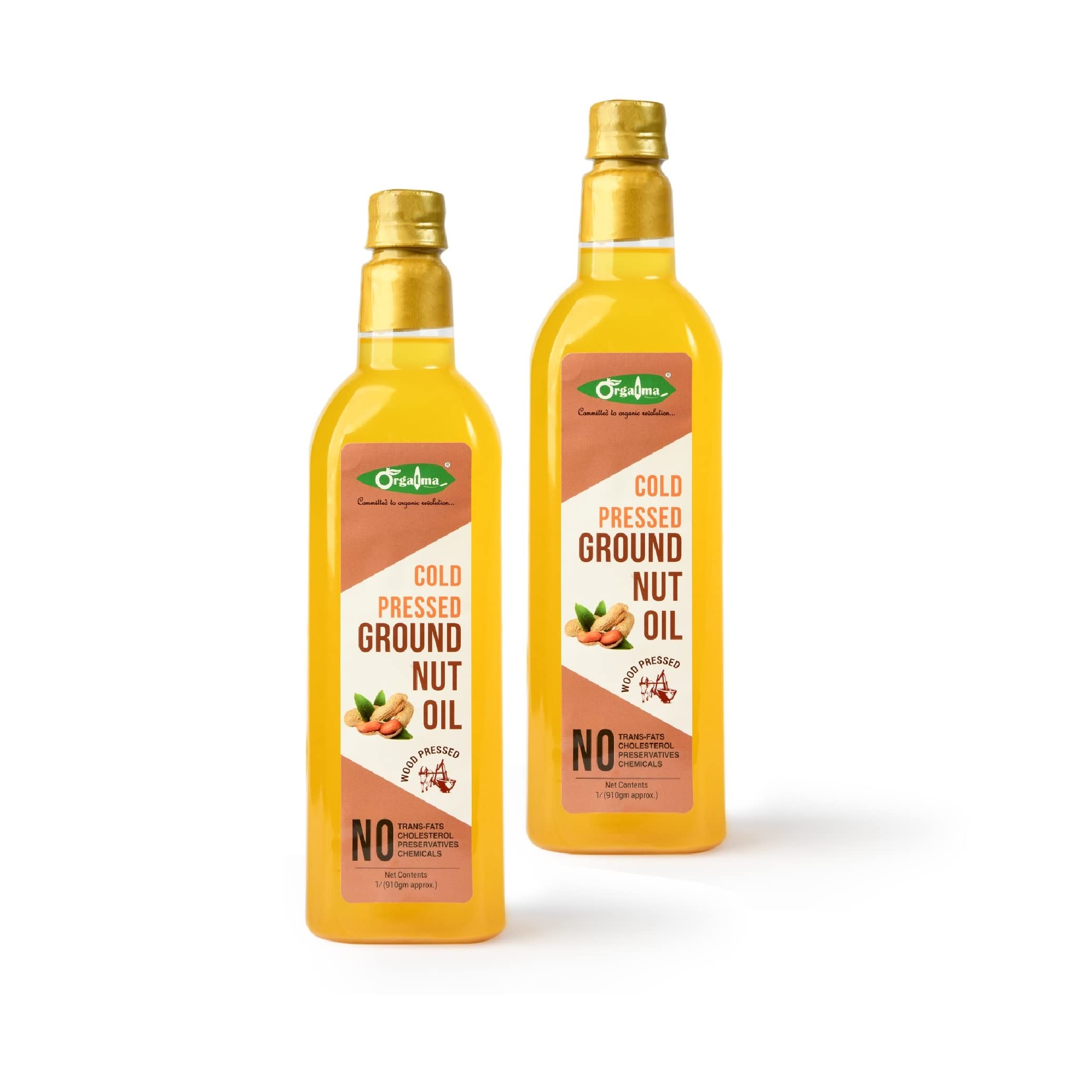 Orgatma Wood Pressed Premium Groundnut Oil : 1L :: Pack of 2 : 100% Nuts I Retains Natural Antioxidants I NO trans- fats I Full of Nutrients & Vitamins with rich flavor (B09PRVT3PN) Amazon Price History, Amazon Price Tracker