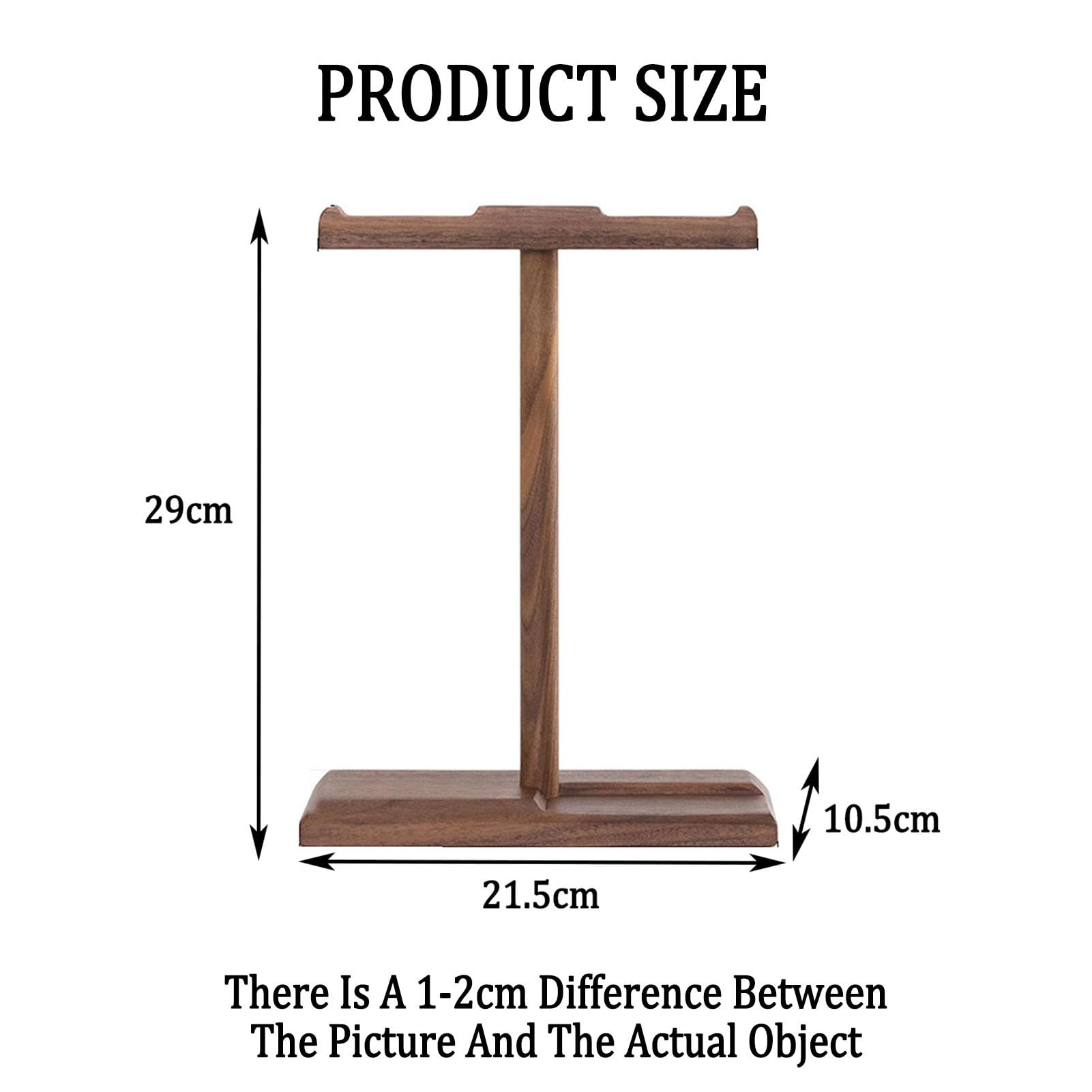 Supporto For Cuffie/supporto For Cuffie Da Tavolo, Realizzato In Legno, Presenta Un Design A Doppia Scanalatura, Supporta Un Carico Fino A 10 Kg, For Studi Di Registrazione