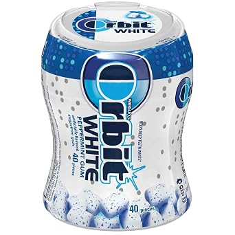 Orbit White Peppermint Soft Chew Gum, 40 count per pack -- 24 per case.