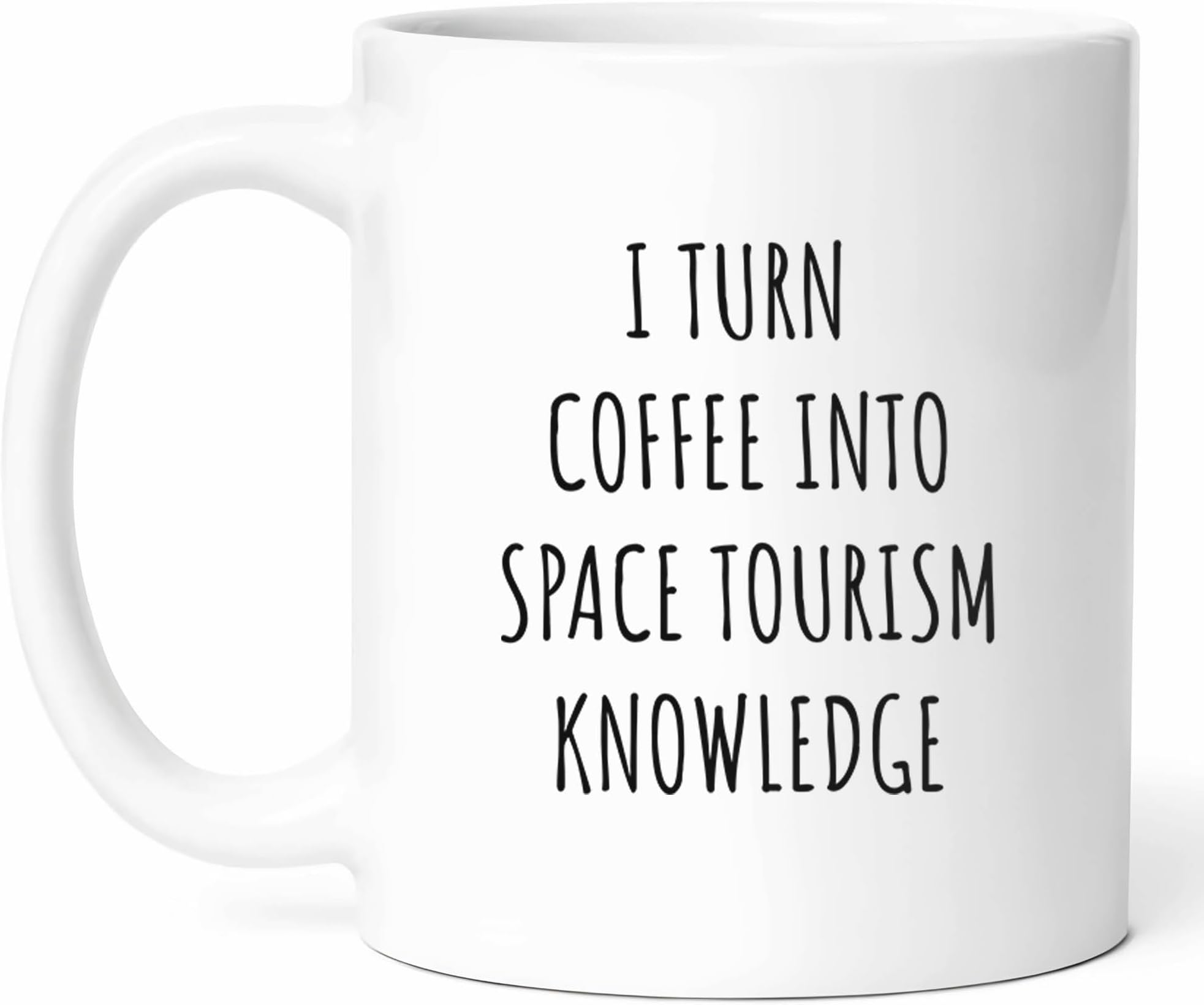 Coffee And Space Tourism Mug - Galactic Brew Cup - Astronauts Funny Gift From Science Enthusiasts - Cosmic Adventure Tea Mugs - Interstellar Cups - 11 Oz Ceramic Gifts For Explorers, Birthday, Him