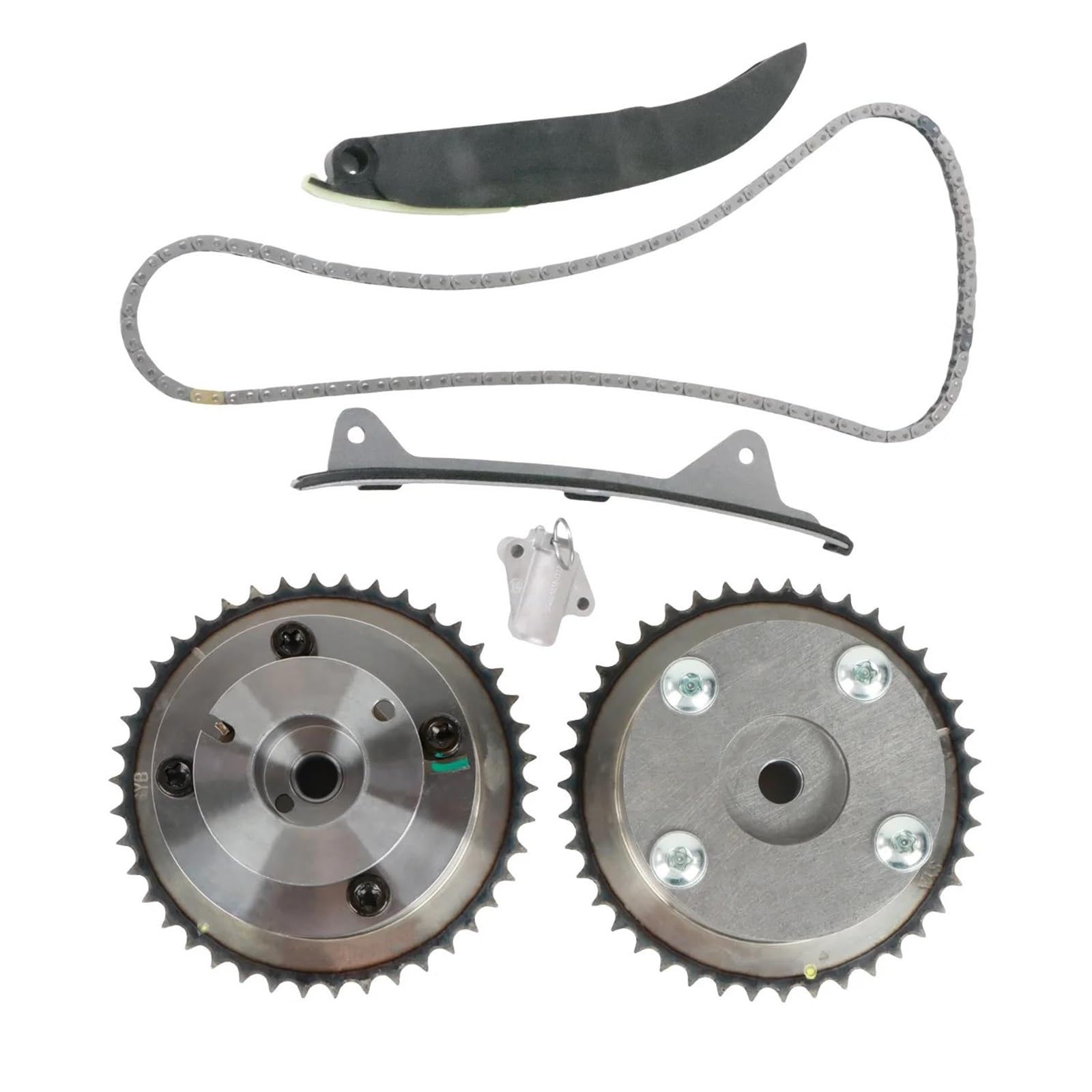Kit de cadena de distribución y ajustador del árbo 24321-2E200 Juego Piñones Para Árbol Levas Cadena Distribución Para Kia Para Forte Para Optima Para Soul Para Rondo 2.0L L4 DOHC