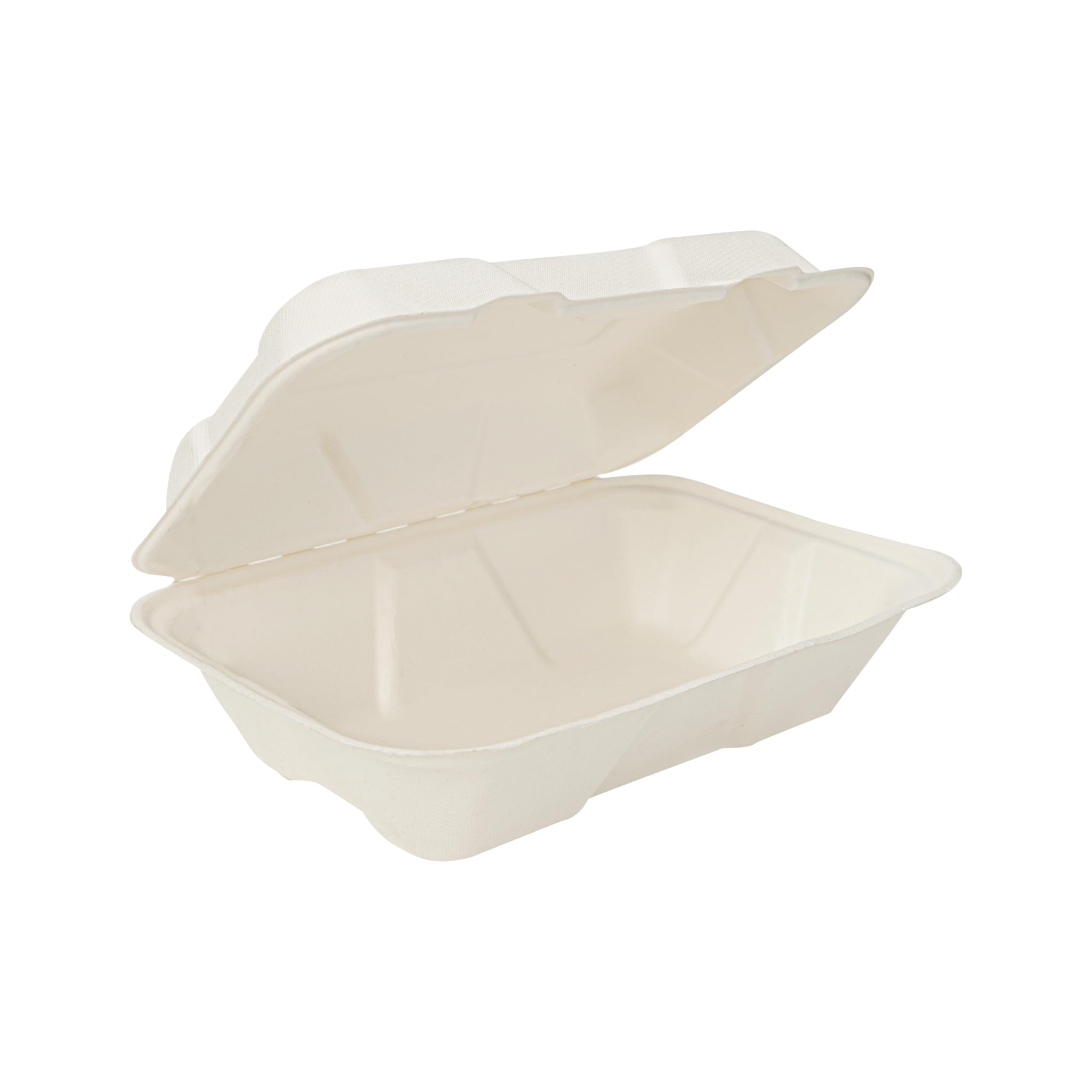 - ECOWARE® 100% Biodegradable, Compostable, Ecofriendly, Disposable Clamshell Box 900 ml (Pack of 50 Boxes)