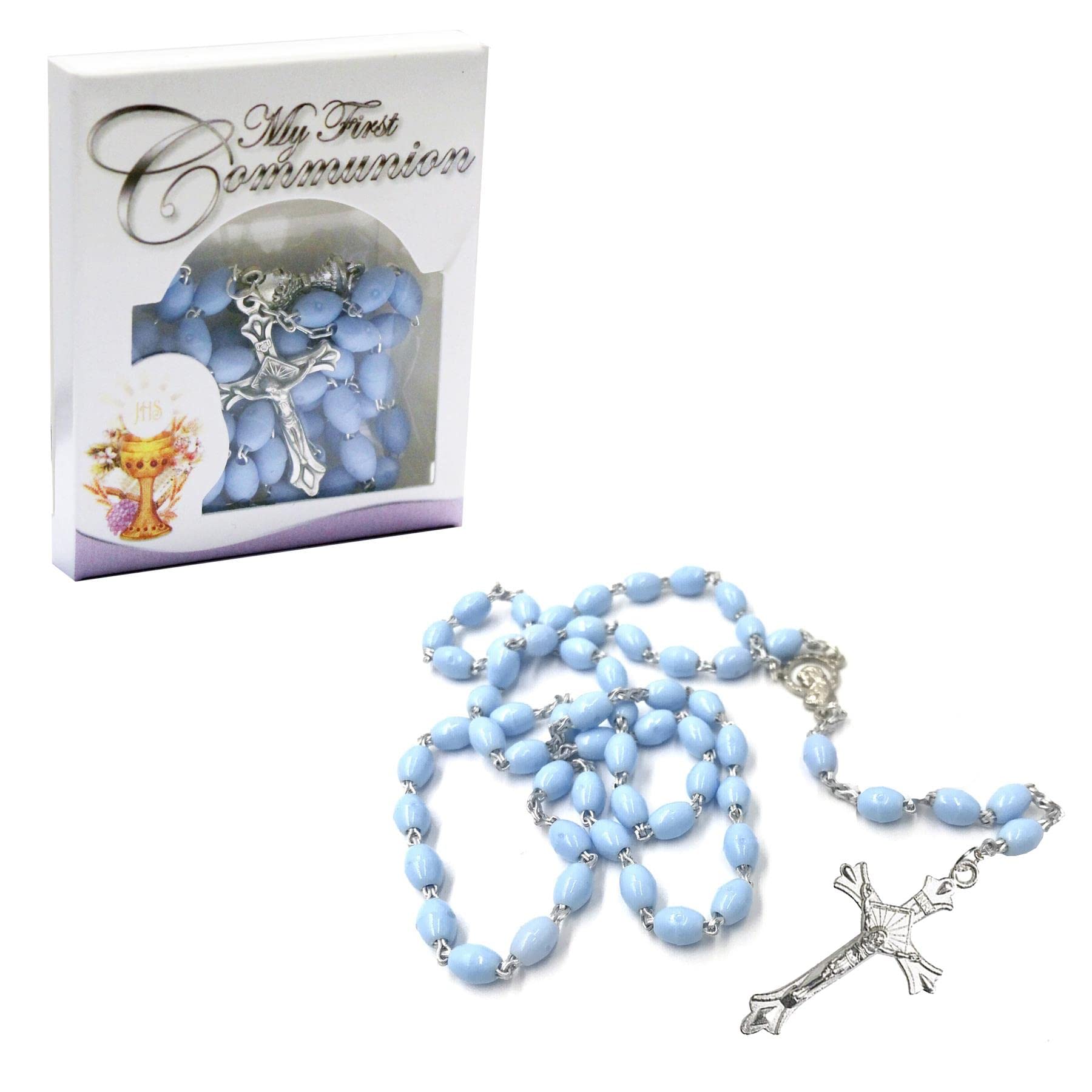 Widdle Gifts Ltd First Holy Communion Rosary – Blue C6032/BL 0271
