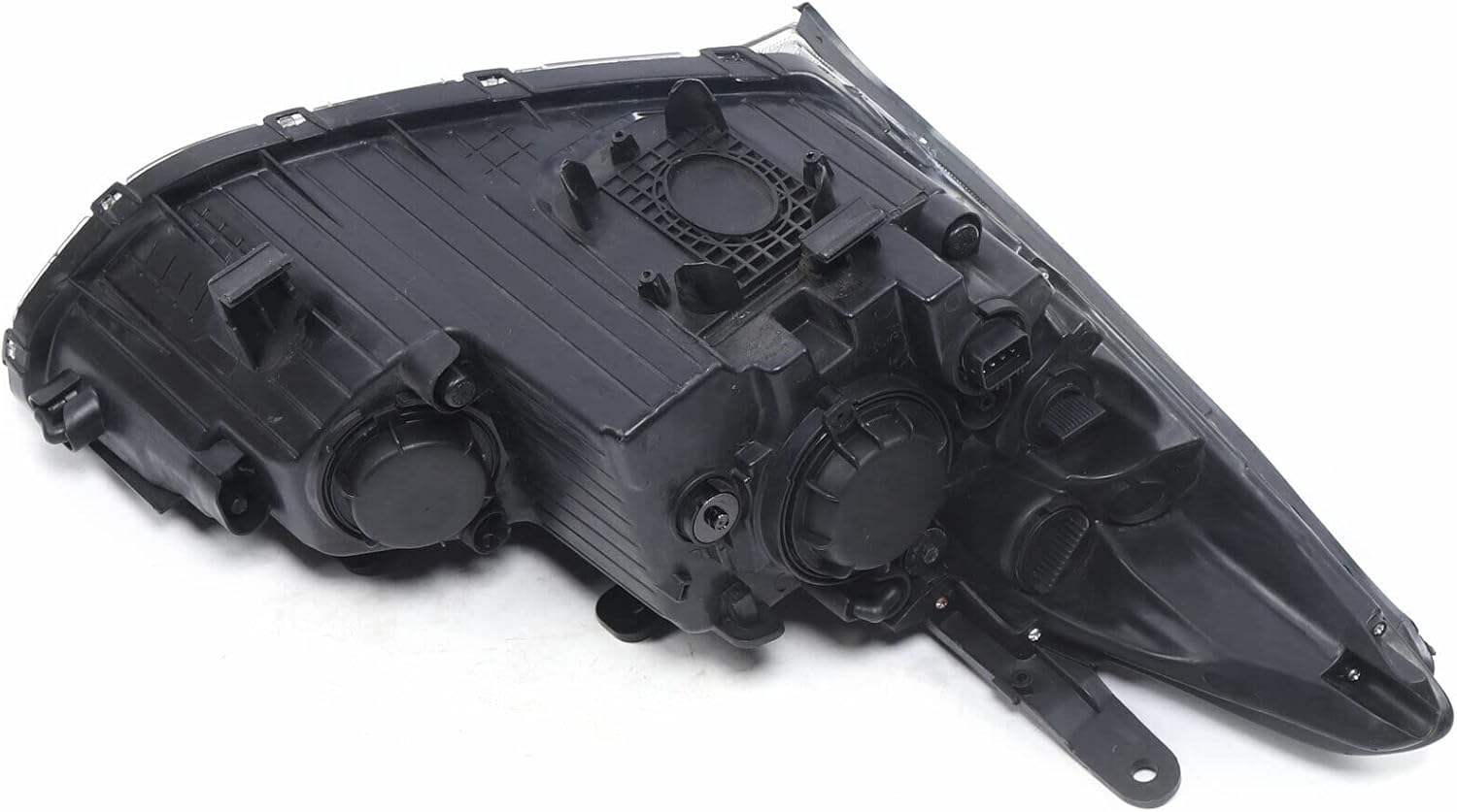 Front Headlight Assembly For 2013 2014 2015 2016 Santa Fe Gls/Se Halogen Light With LED DRL Light, Halogen Headlight Headlamp Black Housing Clear Automobile Front Headlight (Left Driver Side)