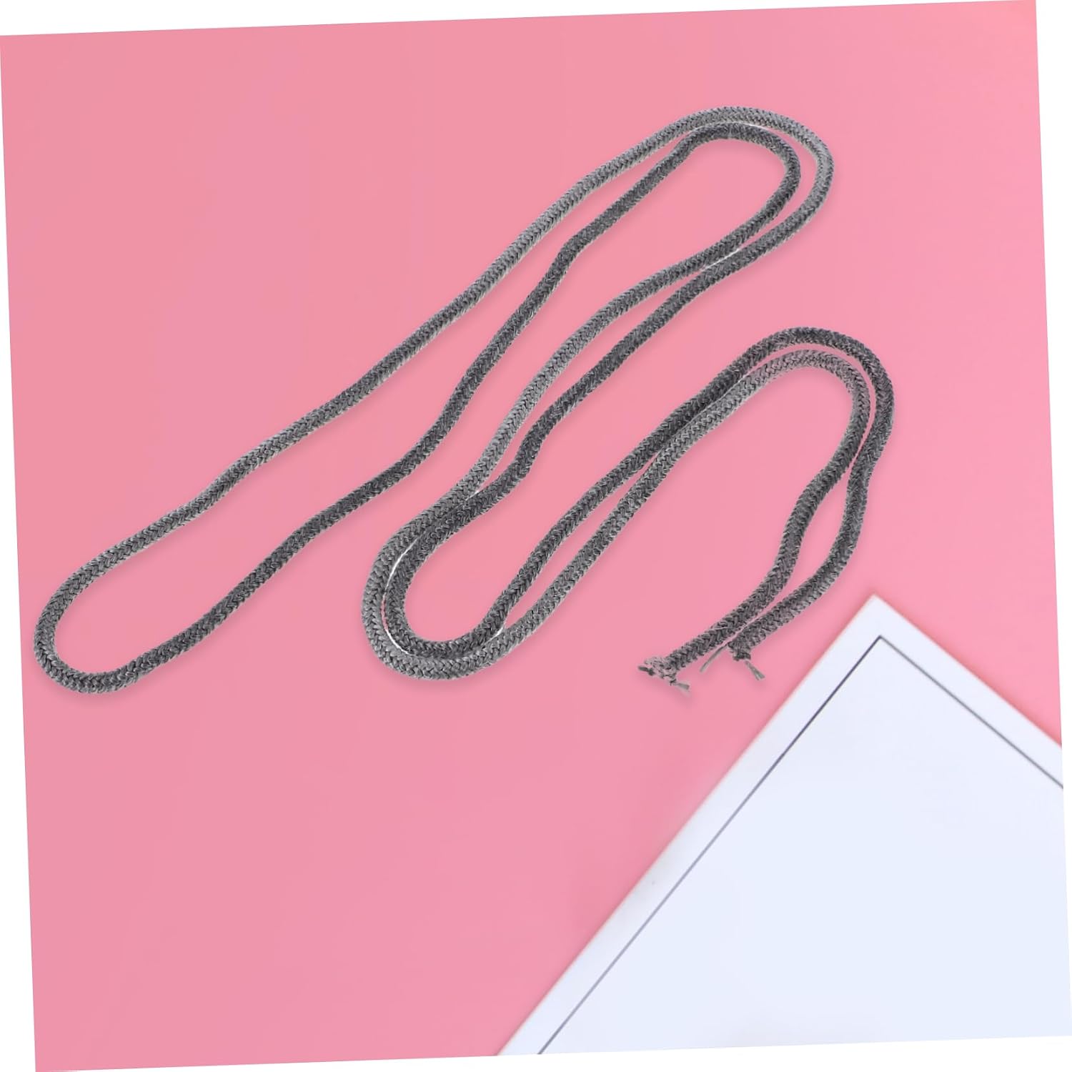 MERRYHAPY 2m Wood Stove Sealing Rope Gasket Graphite Impregnated Fiberglass Replacement Seal for High-Temperature Efficiency Wood Fireplaces and Furnaces