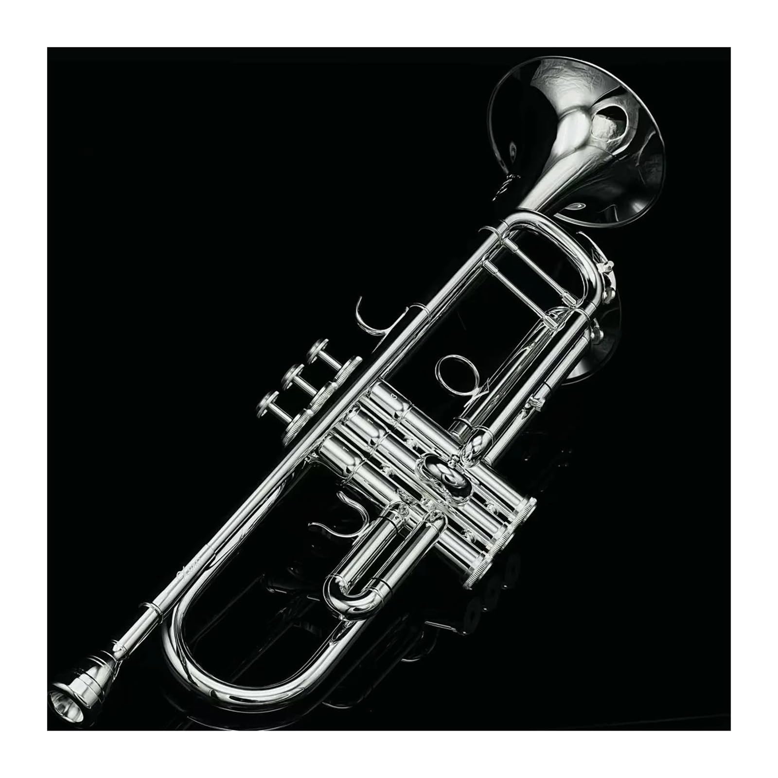 trąbka instrument Oryginalny instrument trąbkowy posrebrzany profesjonalny
