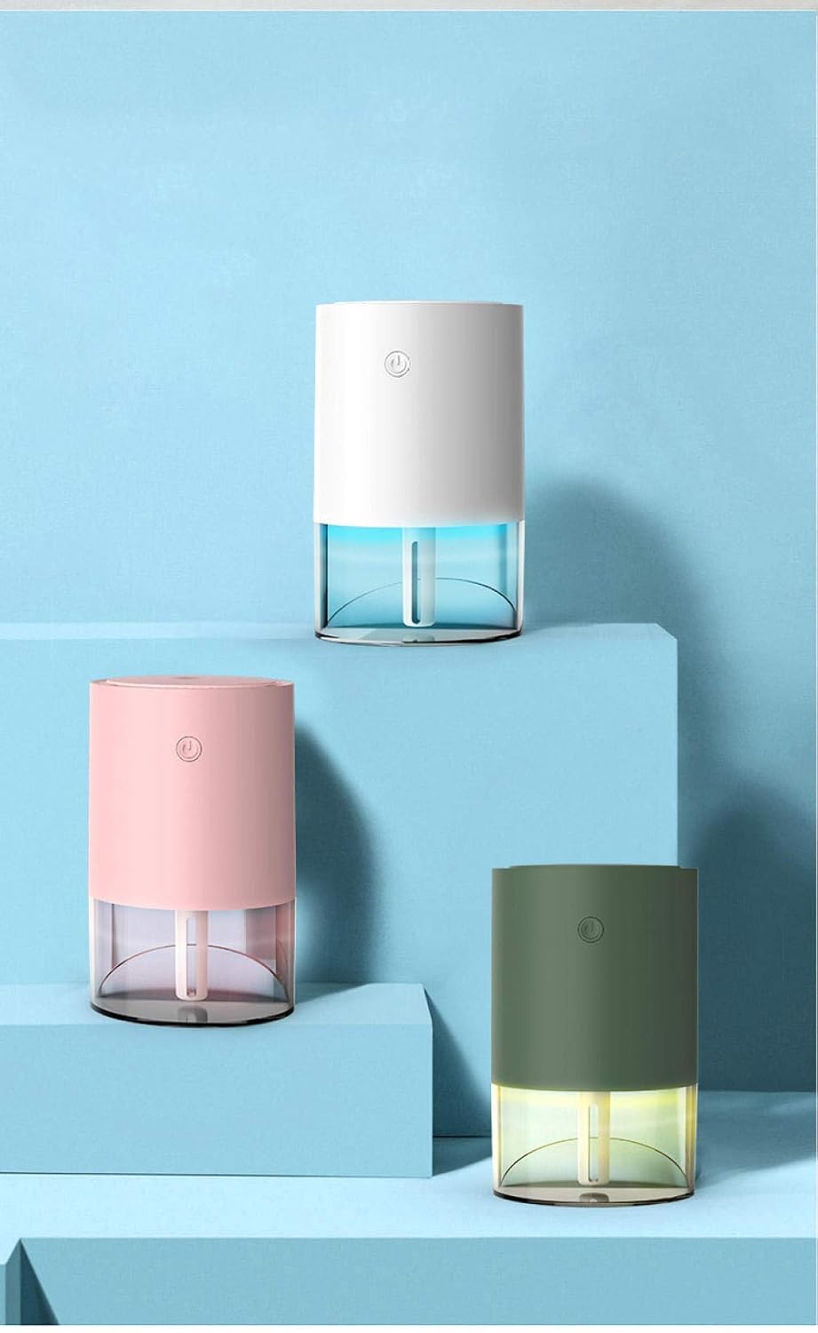 For Bedroom Home Mist Humidifiers For Usb Humidifier, Rechargeable Home Bedroom Office Water Atomizer, Ultrasonic Sprayer-White
