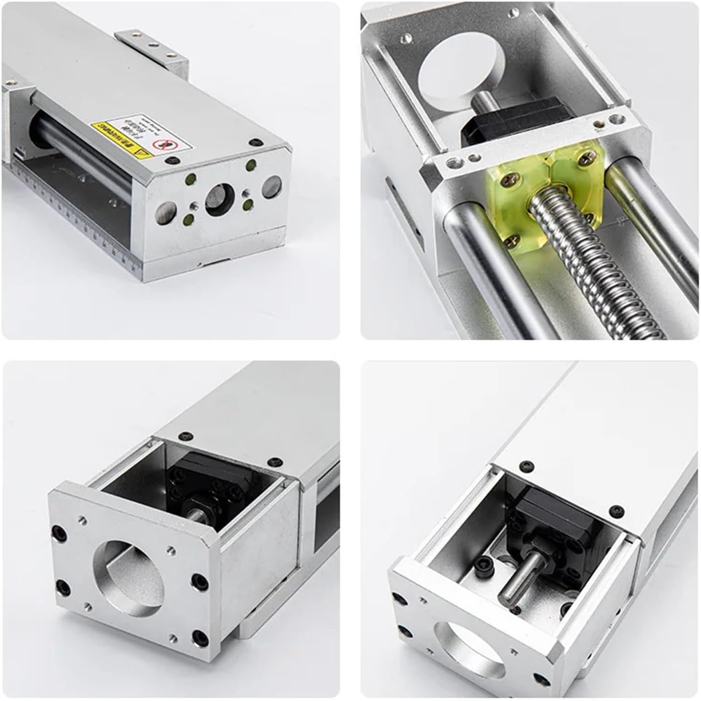 YH60S Linear Bearing Slider Module Ball Screw CNC Cross Table High Speed Guide Rail Slide Table Motion Module Actuator(800mm Stroke)