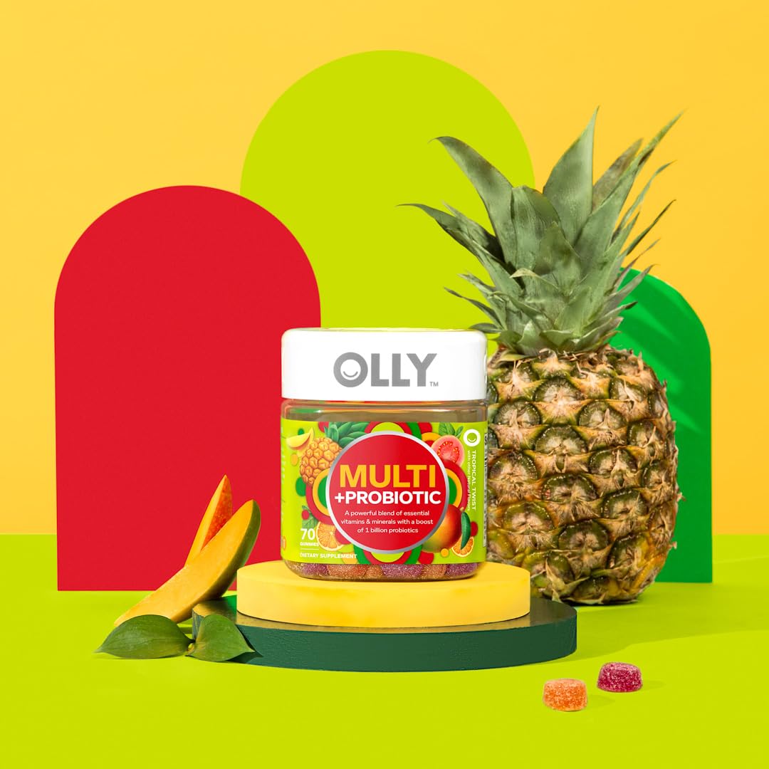 OLLY Multi + Probiotic Gummy Vitamin, Digestive & Immune Support*- 70 Count — Amazon image 8