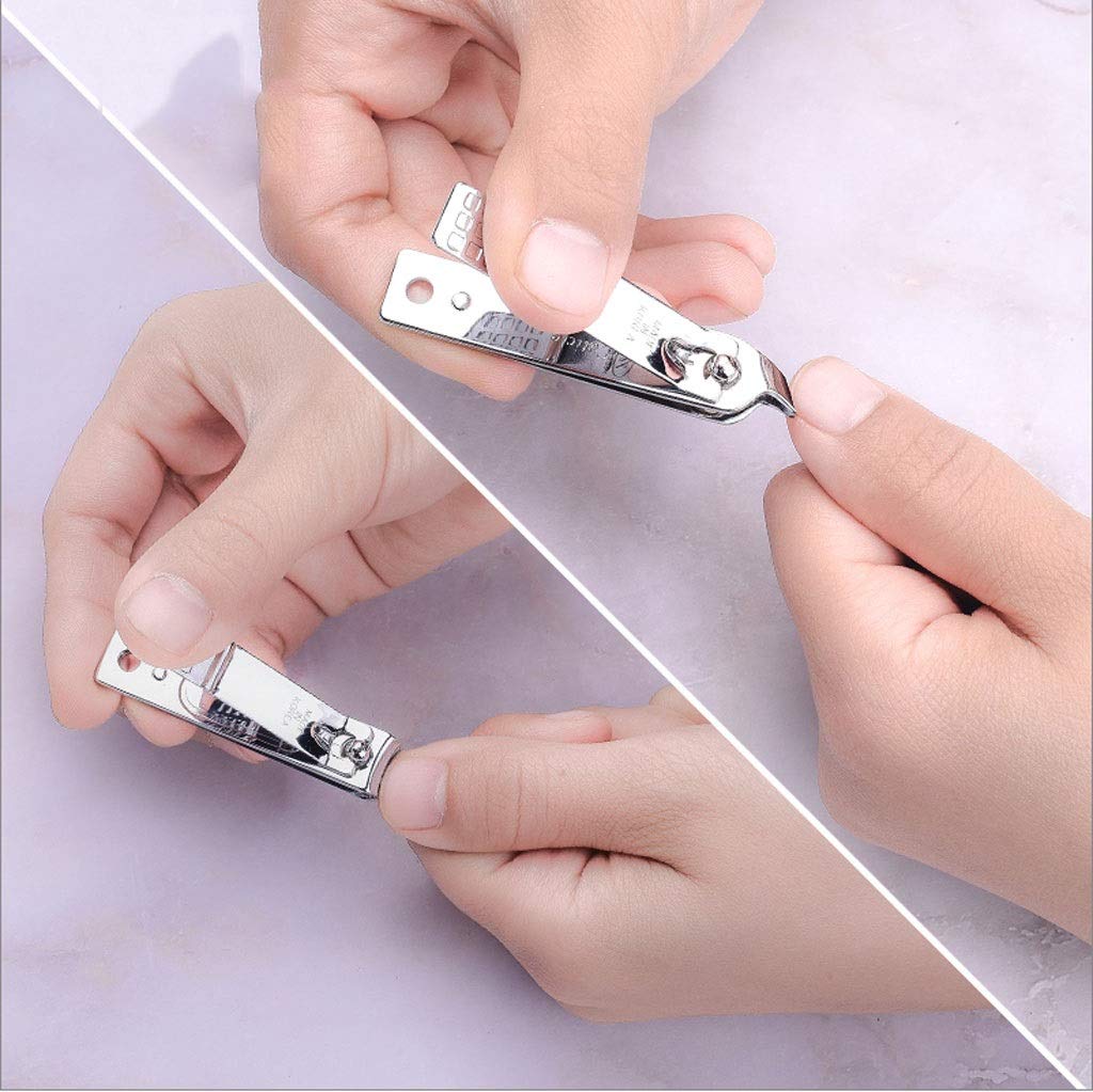 Cortaúñas, juego de cortaúñas, juego de manicura, juego de pedicura, juego de cortaúñas, 9 piezas, kit de aseo profesional for hombres, kit de viaje portátil de acero inoxidable, kit de uñas for mujer