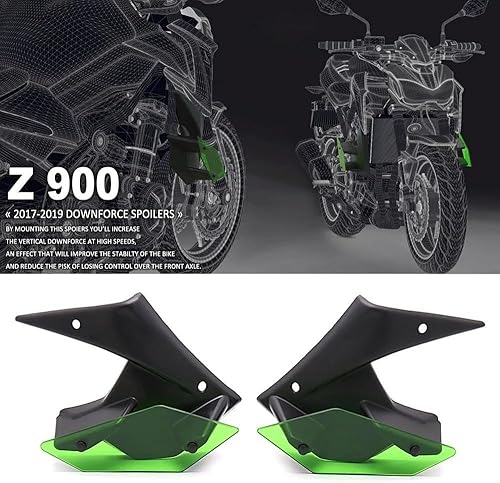 Miniatura 2 de Motorcycle Winglet Motorcycle Parts Side Downforce Naked Spoilers Fixed Wing Winglet Fairing Wing Deflectors for Kawasaki Z900 Z 900 2017 2018 2019