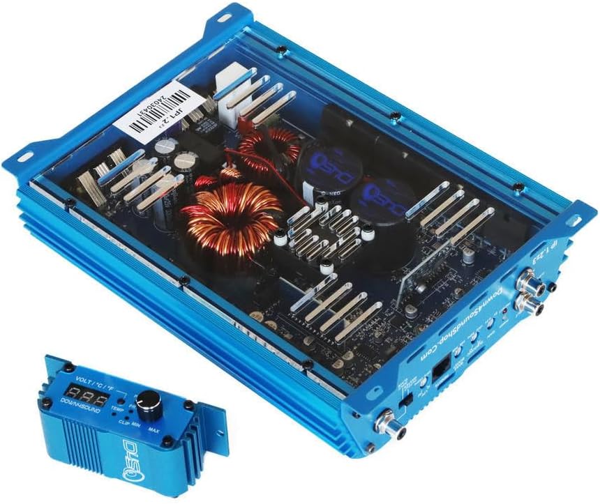 DOWN4SOUND JP1.2Z3 Blue | 1200W RMS - 4 2 1 Any-OHM Amplifier